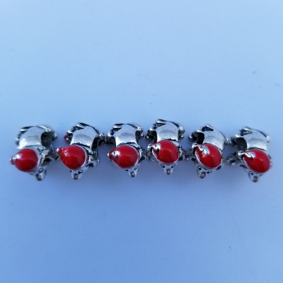 Santa Christmas Hat Dogs Puppies Beads Charm Lot - Picture 5 of 8